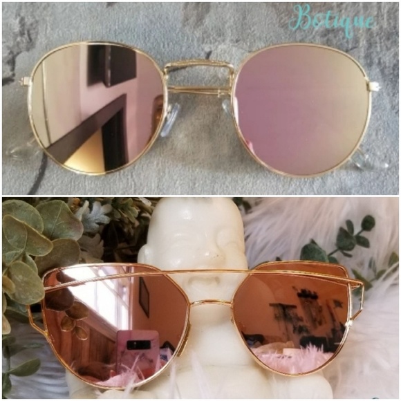 LAST BUNDLE🔥Round & Cateye Mirrored Sunglasses - Picture 2 of 8